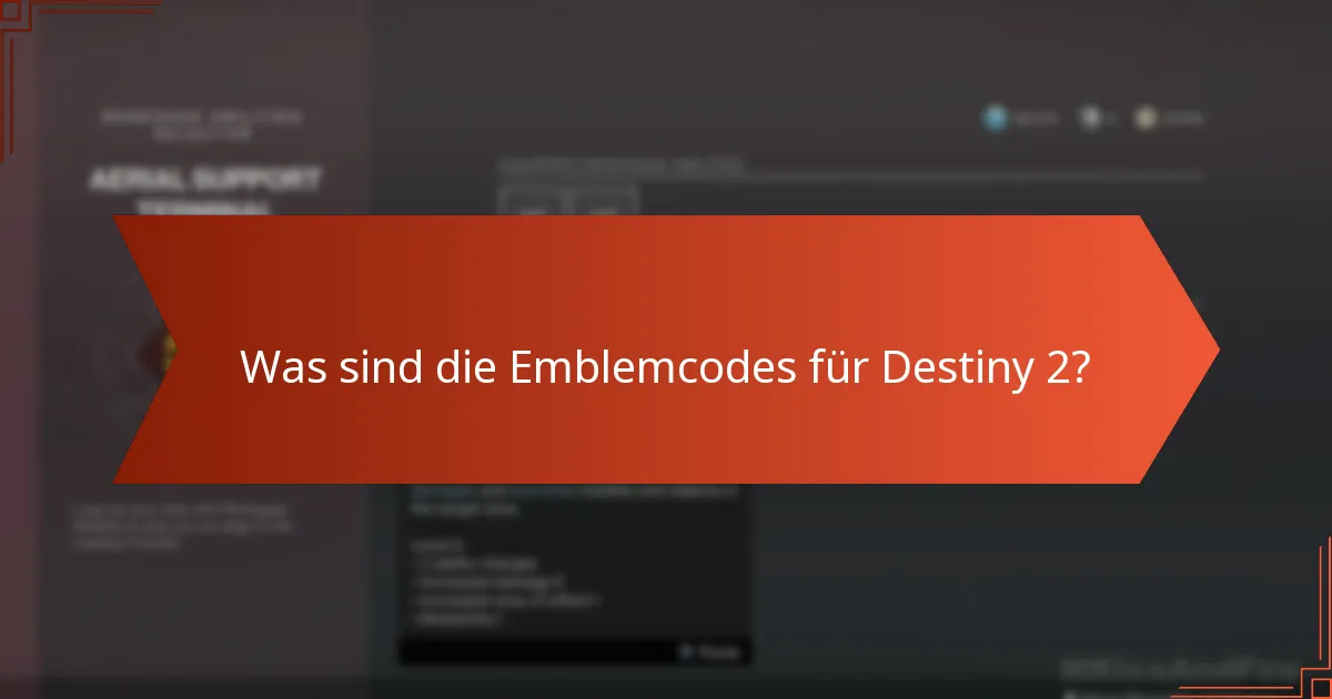 Wie können Spieler die Emblemcodes für Destiny 2 einlösen?